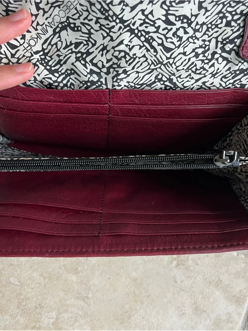 Rebecca Minkoff Red Studded Leather Crossbody with Chain Strap